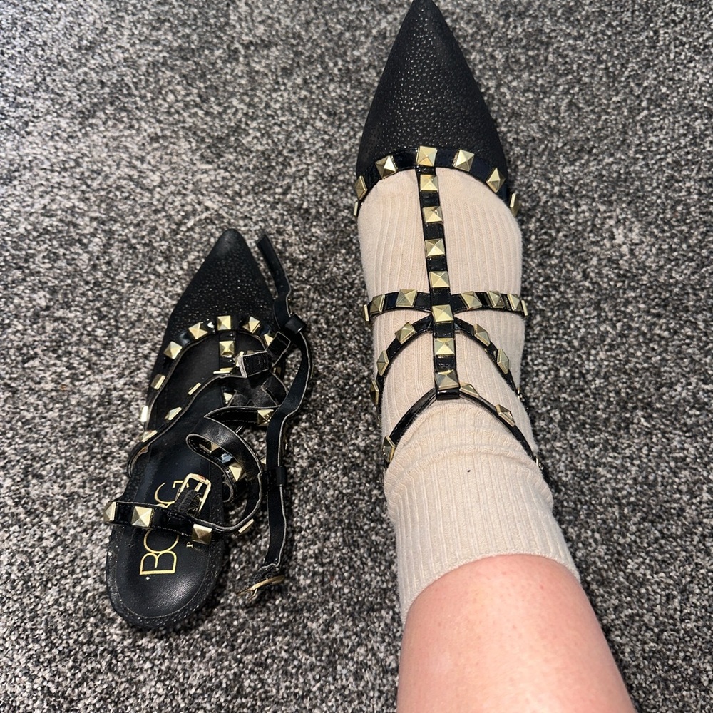 BCBG Black Studded Women's Shoes